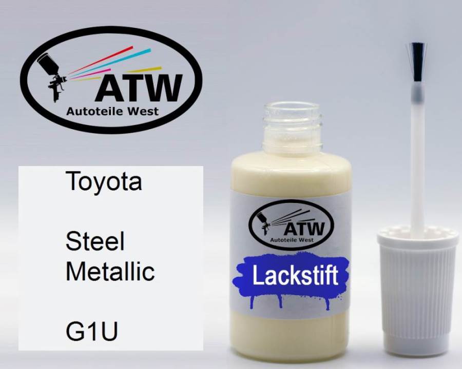 Toyota, Steel Metallic, G1U: 20ml Lackstift, von ATW Autoteile West.